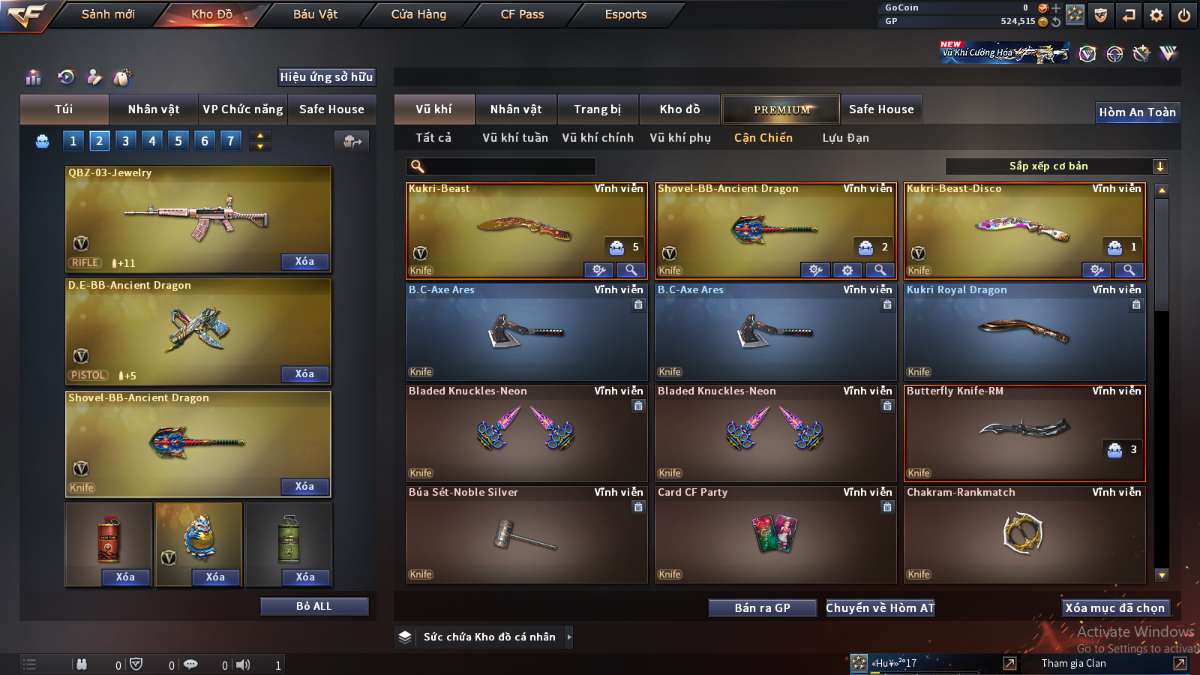 shop acc cf uy tin gia re